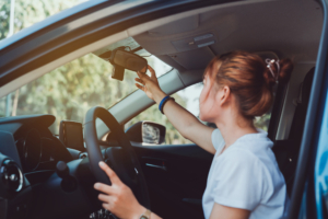 Teen Driver Safety Checking Mirrors
