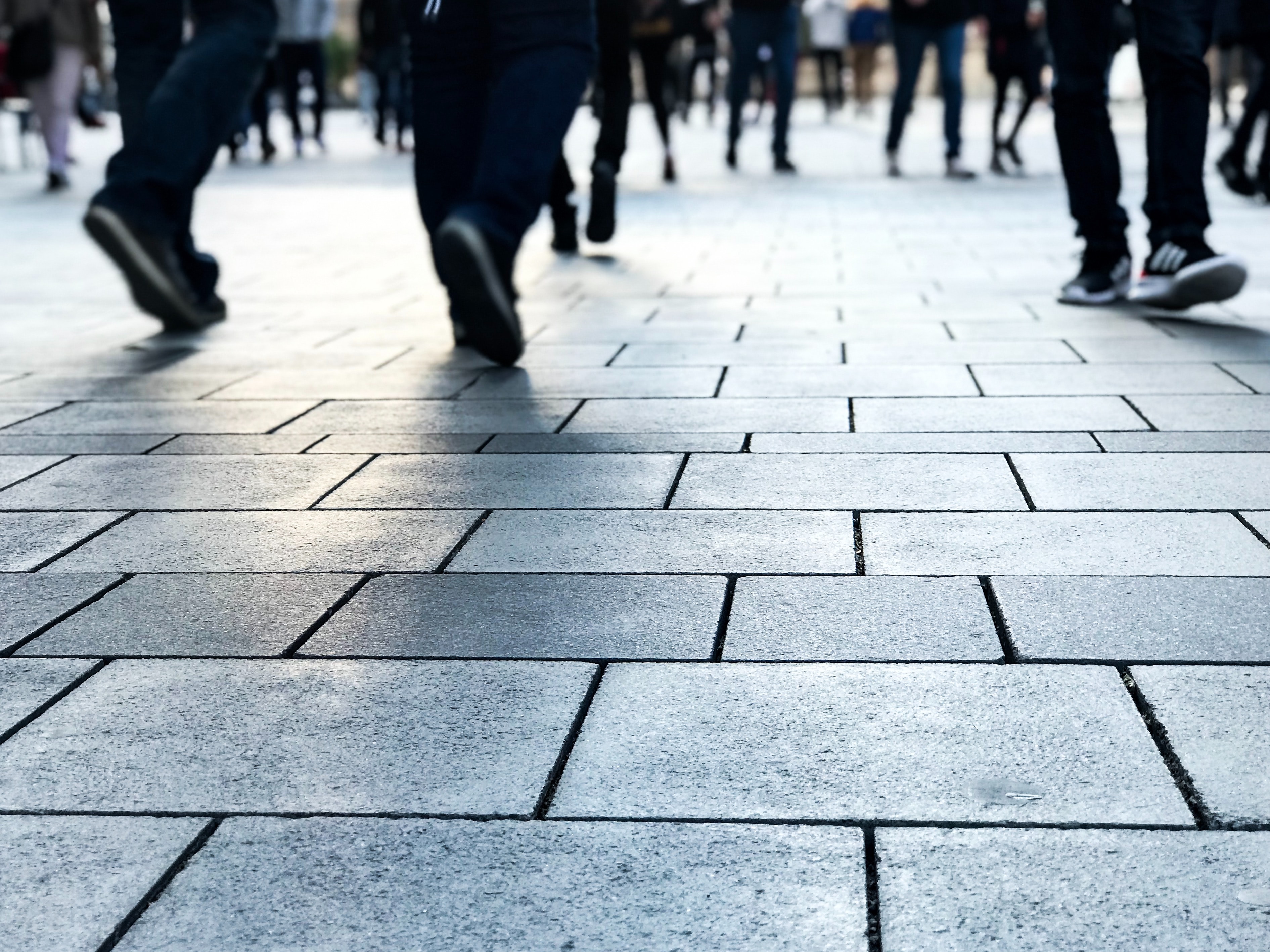 Walking On The Sidewalk