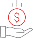 Millions of dollars icon
