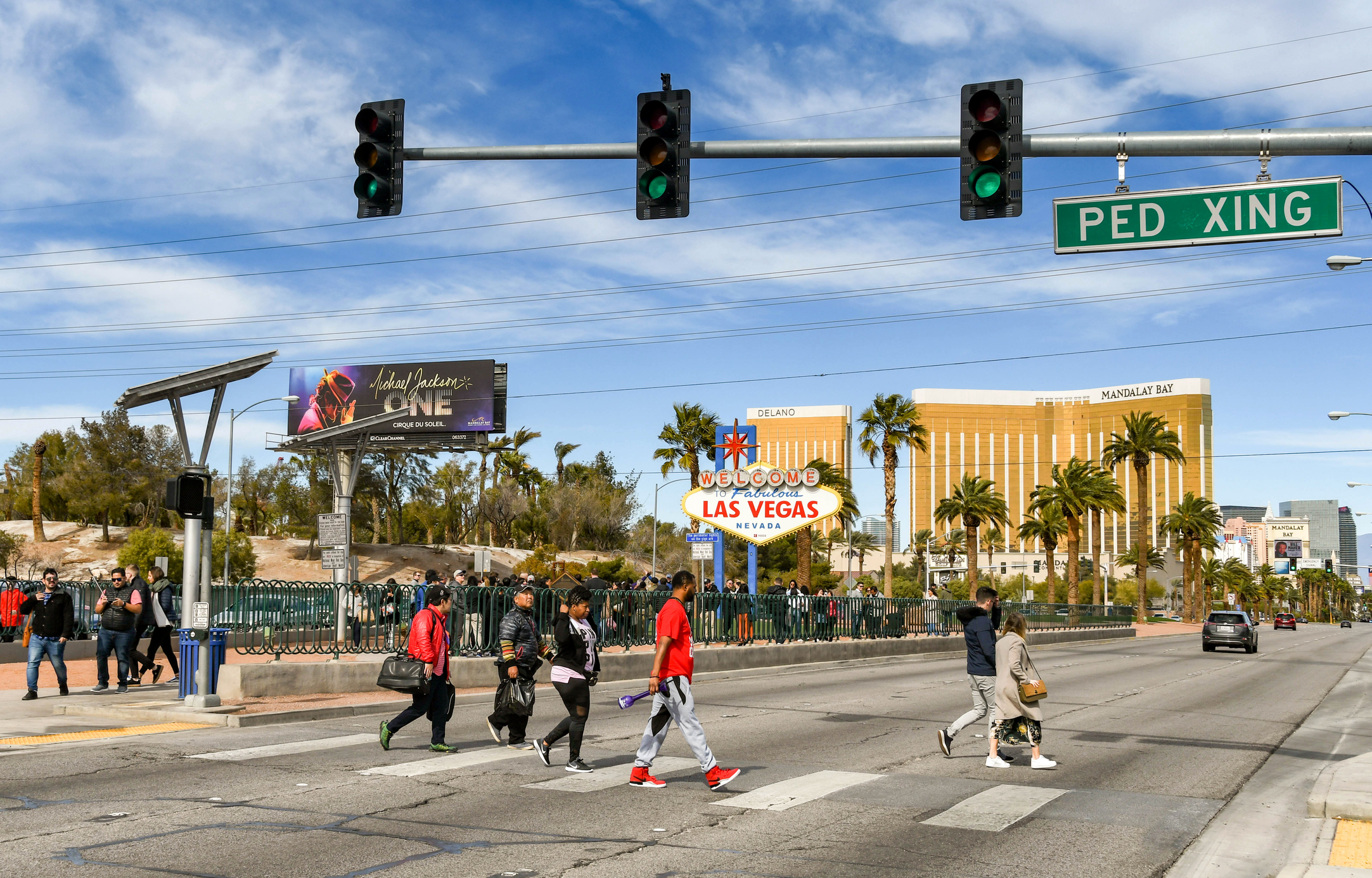 A group of people walking on streets | Nevada Pedestrian Law