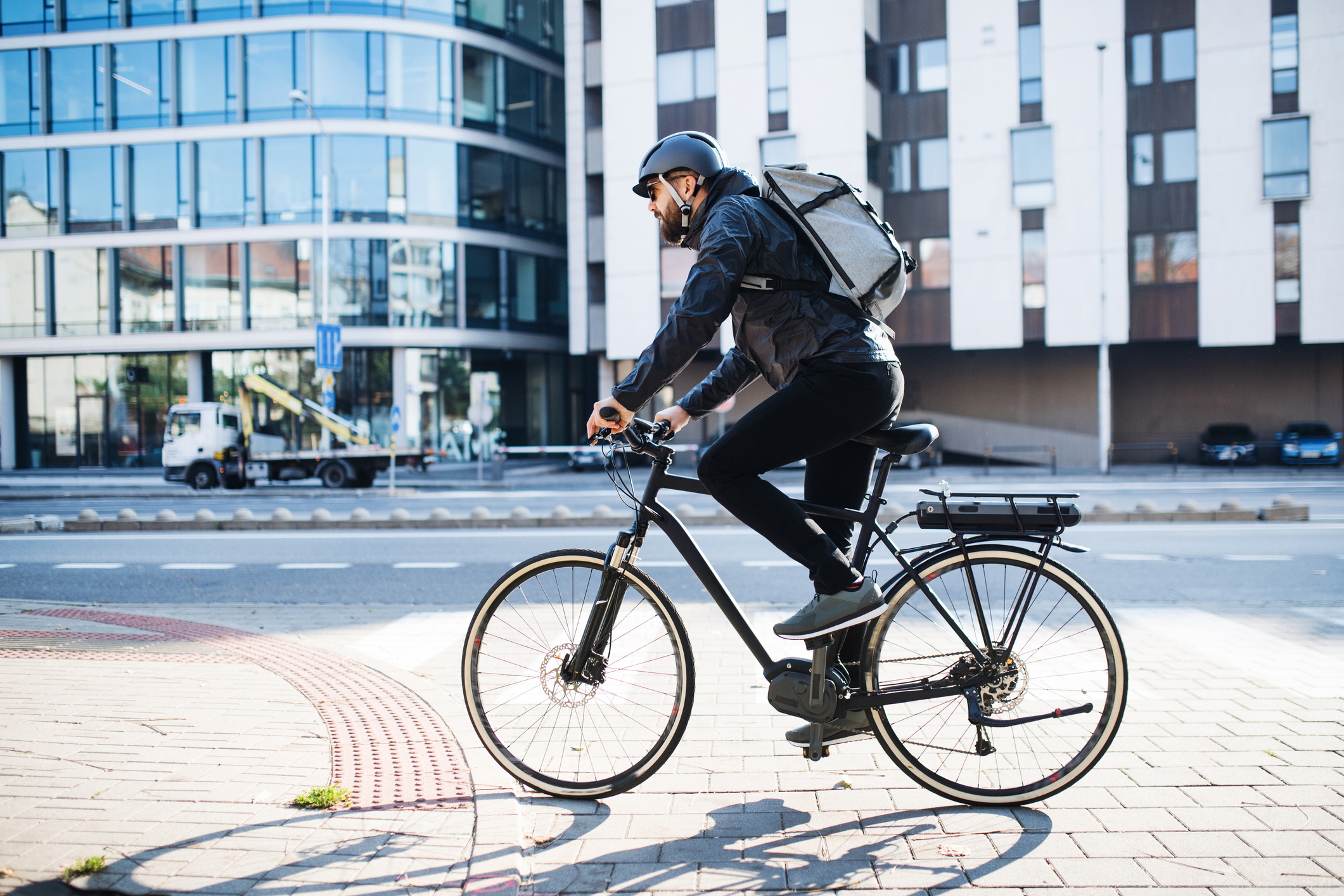 Man riding a bicycle | Nevada ebike laws