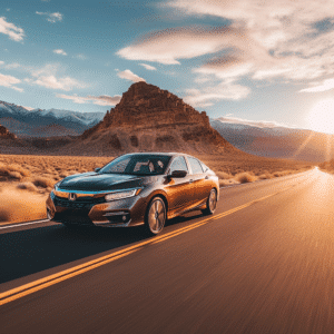 Honda driving in Nevada