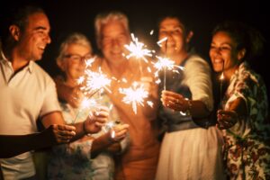 Family Lighting Sparklers