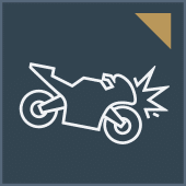 Motorcycle accident Icon
