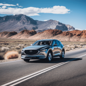 Mazda driving in Nevada