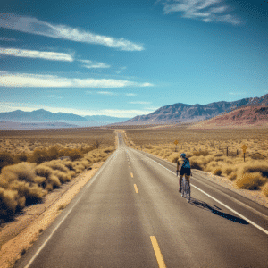 person riding bike in Nevada