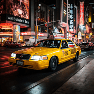 taxi cab in las vegas