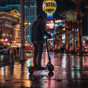 Scooter rider in Vegas