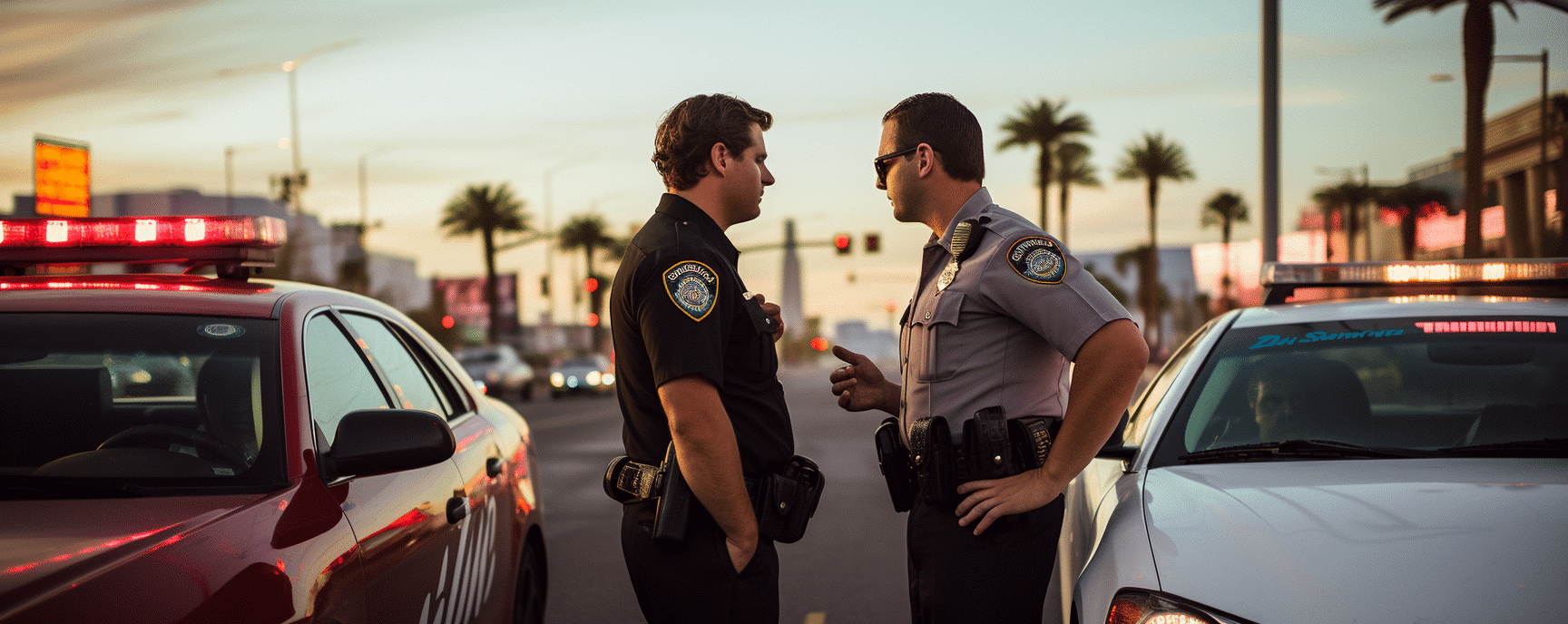 Officers talking in Nevada | Scooter Hits Your Car, Know what to do