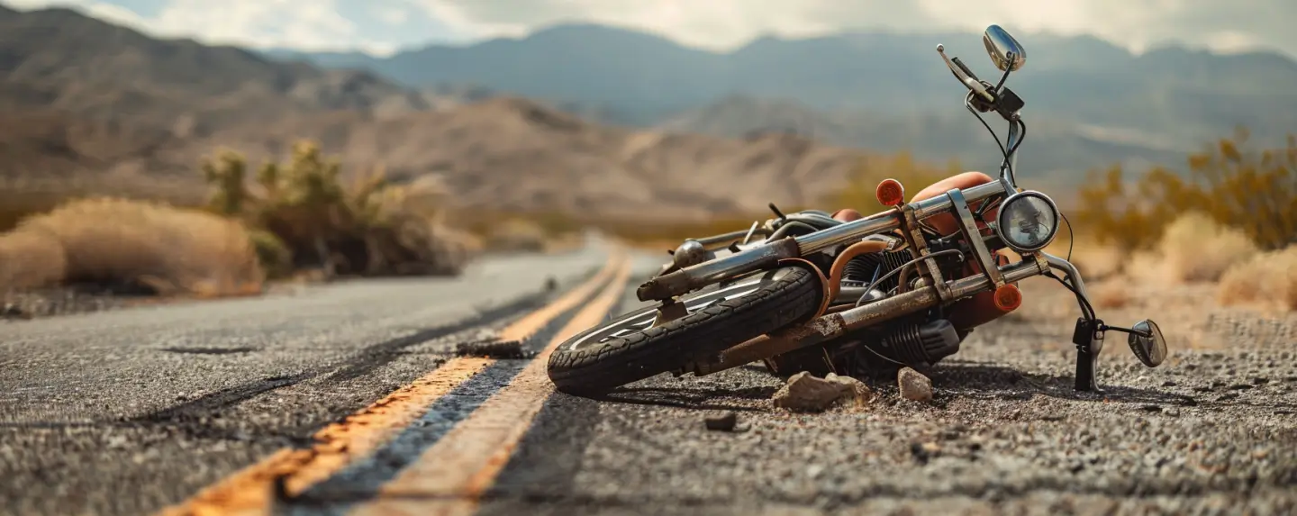 A Fallen Motorcycle