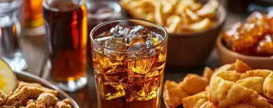 Alcohol and processed foods.